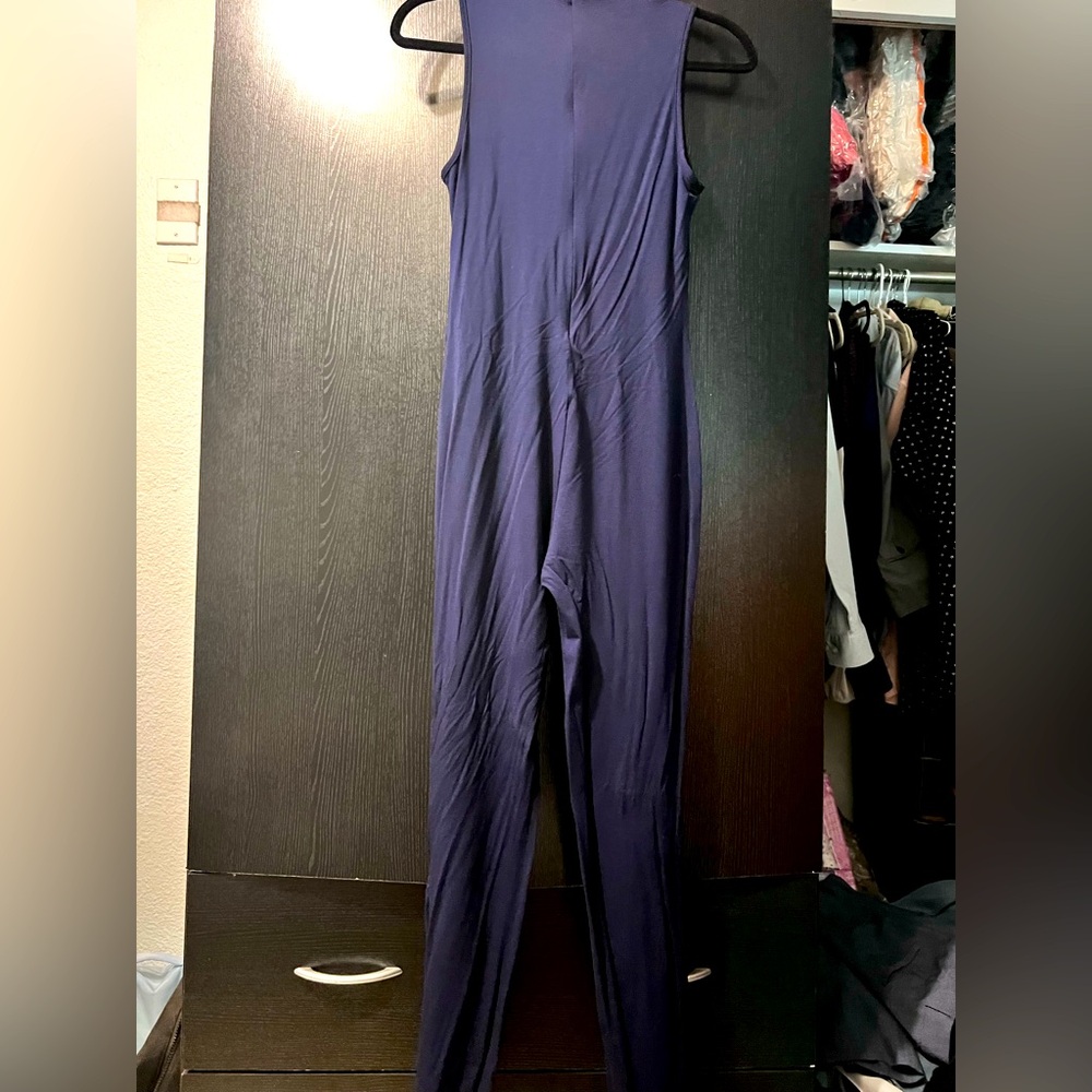 Sleeveless Navy Jumpsuit